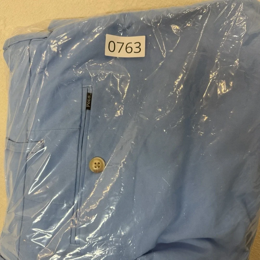Polo Ralph Lauren Shorts Mens 38 Light Blue Stretch Classic Fit Chino 9